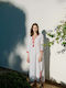 Achilleas Accessories Women's Maxi Caftan Beachwear White