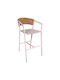 Scaun De Exterior Din Aluminiu Phoenix Alb 53x58x103cm