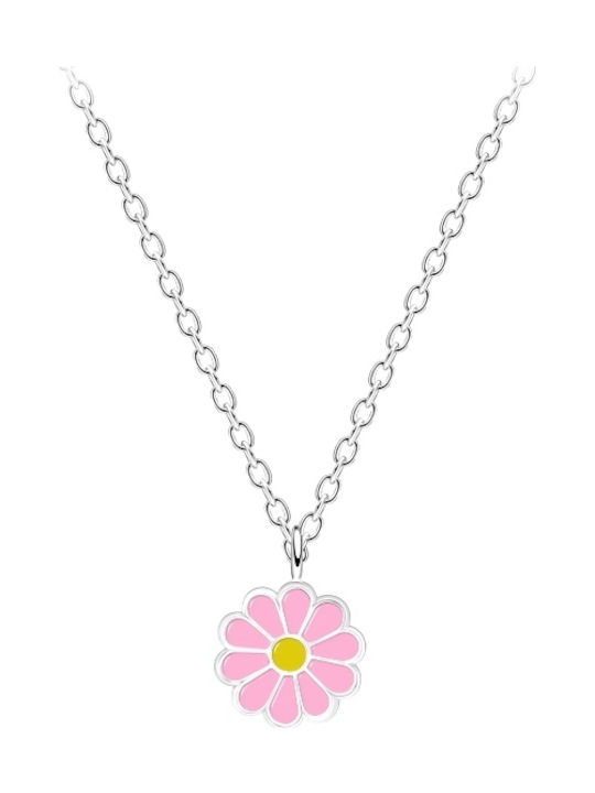 Colier pentru copii Pandantiv Daisy Argint 925 Argint Galben Roz C12813-ph100134062511