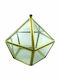 JK Home Decoration Διακοσμητικό Κουτί Μεταλλικό Terrarium 11x11cm