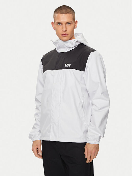 Helly Hansen Waterproof Jacket Vancouver Rain Jacket 53935 White Regular Fit Waterproof Jacket Helly Hansen