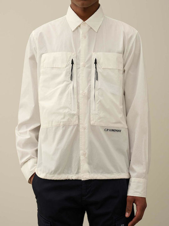Μακρυμάνικo Overshirt Εκρού