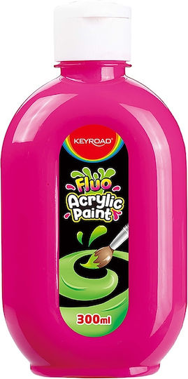 Keyroad Ακρυλικό Χρώμα Ζωγραφικής Neon Ροζ 300ml