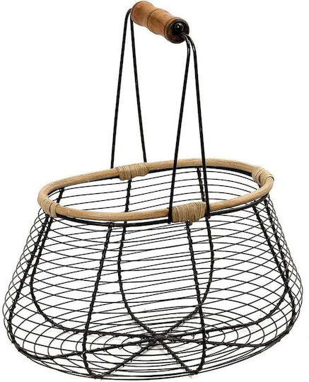 Espiel Obstschale Metallisch Weiß 29x21x32cm