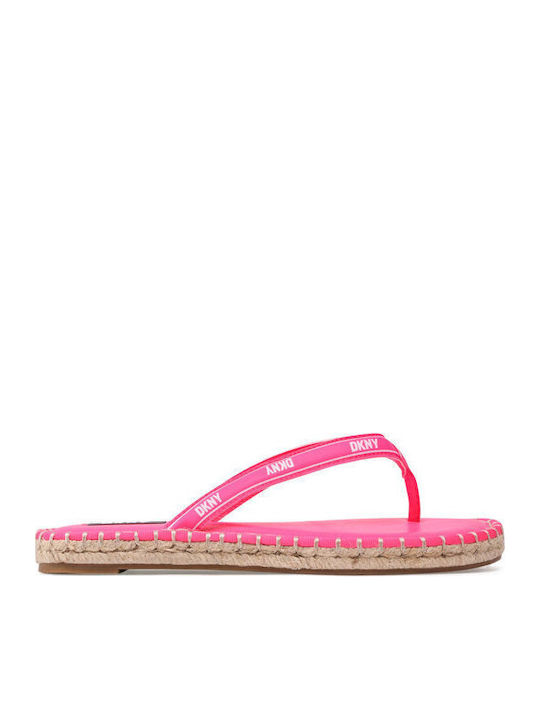 DKNY Tabatha Women's Flip Flops in Fuchsia Color