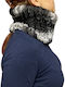 Women's Furry Neck Warmer Gray