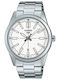 Casio Collection Ανδρικό Ρολόι Μπαταρίας με Ασημί Μεταλλικό Μπρασελέ