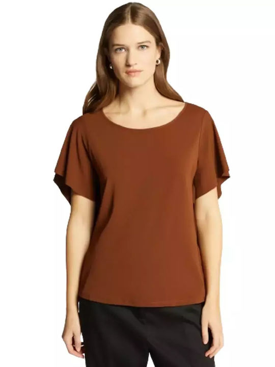 Elena Miro Tricou Top G102z000128n-0f2-marrone