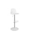 Stool Bar Martin with Adjustable Height White 41x40x79-89cm