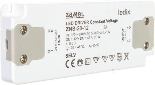 Zamel LED-Netzteil IP20 Leistung 20W mit Ausgangsspannung 12V