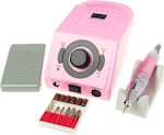 Μανικιούρ-πεντικιούρ Nail Power Drill 65W 35rpm with Pedal Pink