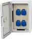 Wall mounted Waterproof Fuse Box W200xH300xD130mm