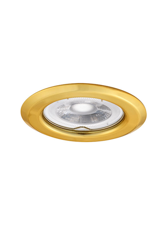 Kanlux Rotund Metalic Cadru pentru Spoturi GX5.3 Auriu 8.2x8.2cm. 1buc