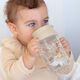 Kiokids Little Deer Образователно Биберон Пластмасов с Дръжки Бежов за 12м+ 330мл