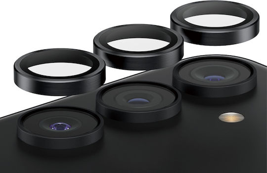 PanzerGlass Hoops Προστασία Κάμερας Tempered Glass Μαύρο για το Samsung S24 Plus