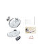 ForHome Wandmontiert Seifenschale Inox Silber