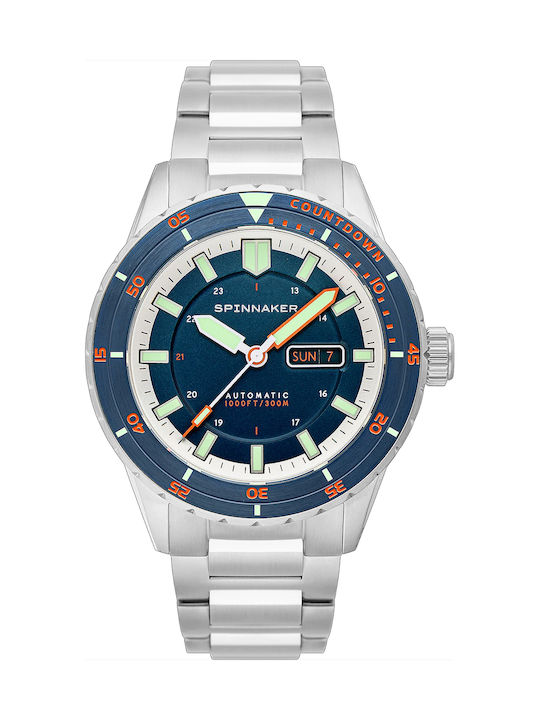 Spinnaker Watch Automatic with Silver Metal Bracelet