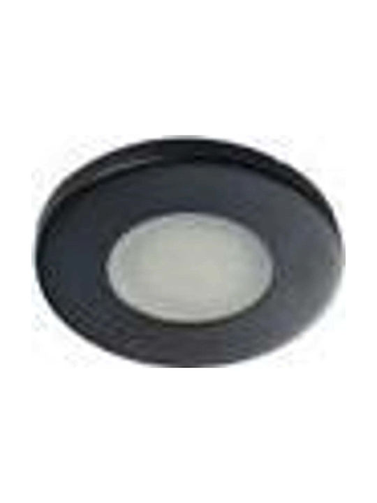 Kanlux Metalic Spot Încorporat cu Soclu GX5.3 Negru 8x8cm. 1buc