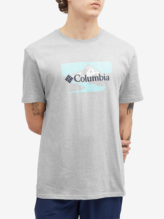 Columbia Path Lake Ii T-shirt Bărbătesc cu Mânecă Scurtă Grey