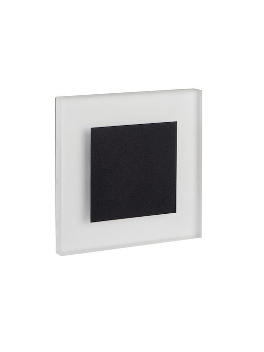 Kanlux Lumină De perete LED Negru 6x6x6cm