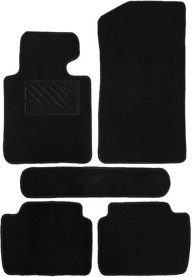 Set of Front and Rear Mats 5pcs for BMW E46 Black