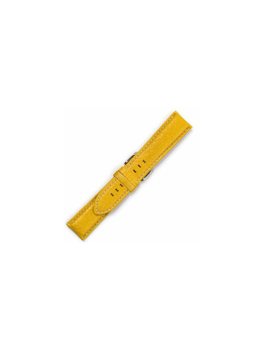 KOSTELO Leather Strap Yellow 18mm