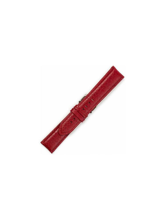 KOSTELO Leather Strap Red 18mm