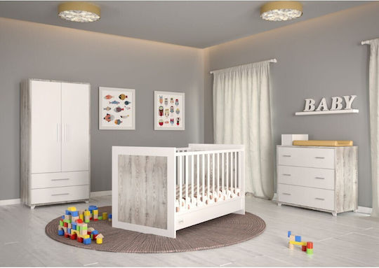 Asterias Bebe Κούνια Εmily Λευκή