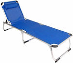 Aluminum sun lounger Textilene Blue