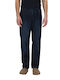 Kyoto Men's Jeans Pants Relaxed Tapered Fit Dark Blue
