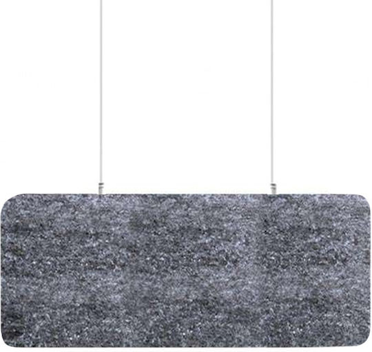 Audiodesigner Ecobaffle Rectangle Ηχοαπορροφητικό Πάνελ (4τμχ) 60cm x 120cm x 40mm σε Γκρι Χρώμα
