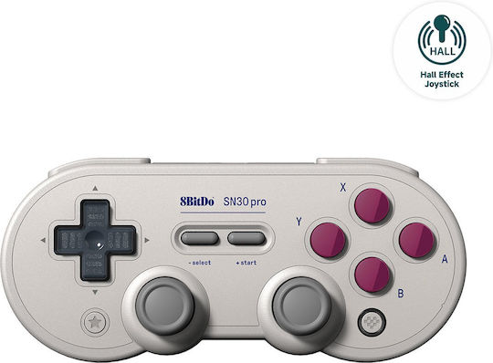 8Bitdo SN30 Pro Hall Edition Ασύρματο Gamepad με Hall Effect Sticks για Android / PC / Switch G Classic