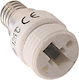 Eurolamp Socket Adapter from E14 to G9 in White color Set 12pcs 147-23053