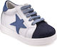 Gorgino Βαπτιστικά Δερμάτινα Sneakers Μπλε