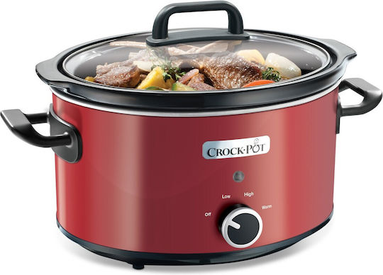 Crock-Pot Aragaz multifuncțional 210W cu Capacitate 3.5lt Roșu