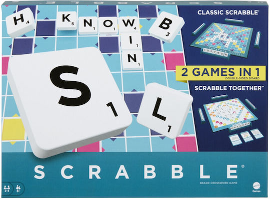 Joc de Societate Scrabble pentru 2-4 Jucători 8+ Ani (EN) Mattel