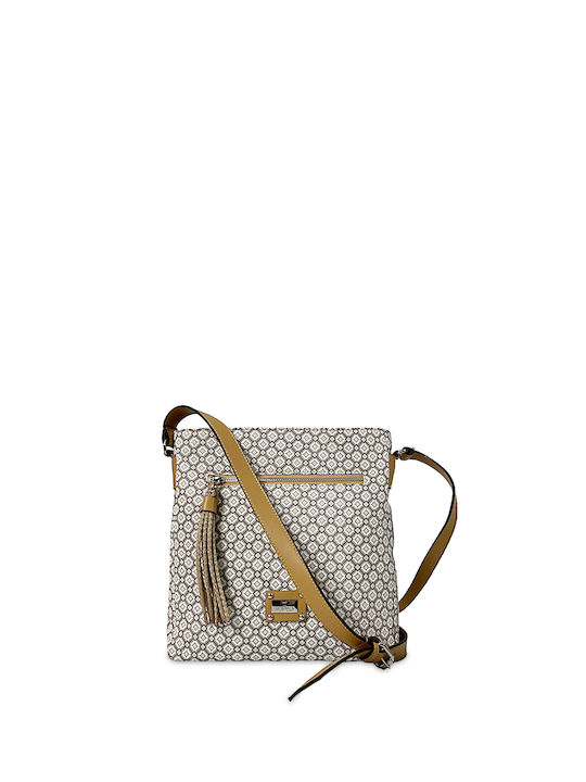 Hunter Geometric Geantă de damă Crossbody Bej