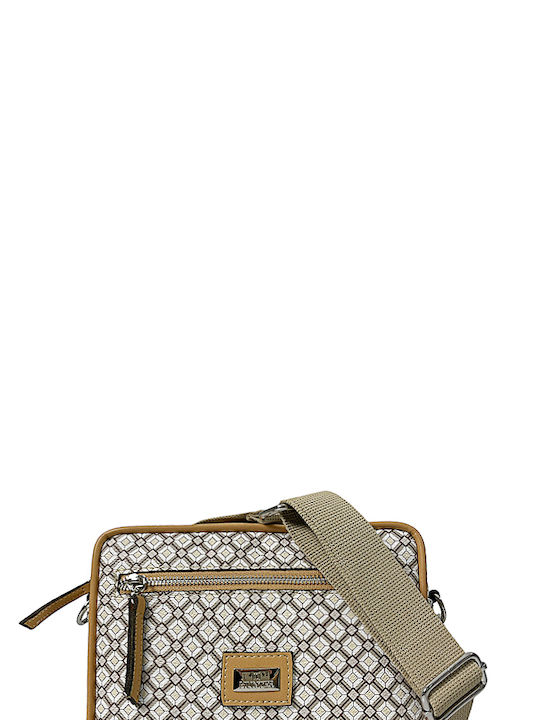 Hunter Geometric Damen Tasche Crossbody Beige