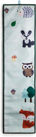 Spielzeug Bin Wachstum Chart Happy Forest Fabric Wall Stadiometer 1pcs