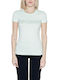 Guess Femeie Tricou Albastru deschis