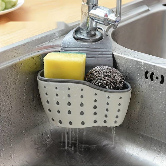 Organizator Pentru Chiuveta De Bucătărie Din Plastic Alb 6x5cm Organizator Pentru Chiuveta De Bucătărie Din Plastic Alb 6x5cm