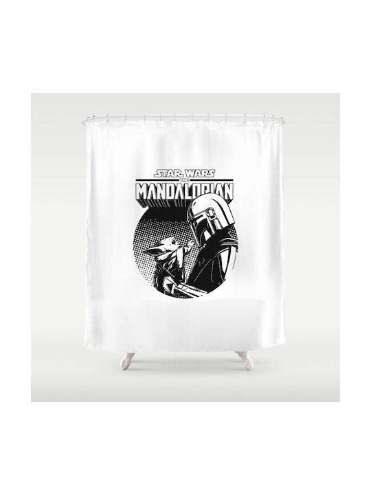 Mandalorian Shower Nerds Bathroom Curtain