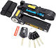 OnGuard Bicycle Folding Lock with Key Black