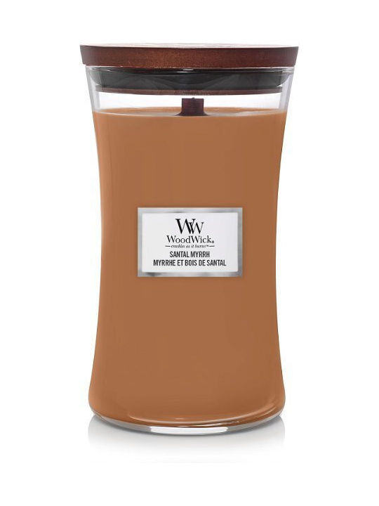 WoodWick Scented Candle Jar with Scent Santal Myrrh 609gr 1pcs