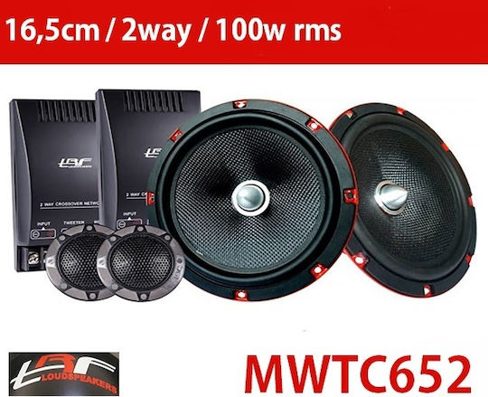 TRF LWTC652 Autolautsprecher Set Diairomena mit 75W RMS Woofer