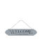 Uncle George Decorative Sign Handmade White Made of Wood 36x1x8cm
