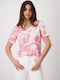 Monari Women's T-shirt Floral Pink