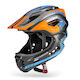 Rockbros Kids' Full Face Helmet for Downhill / Mountain Bike Black