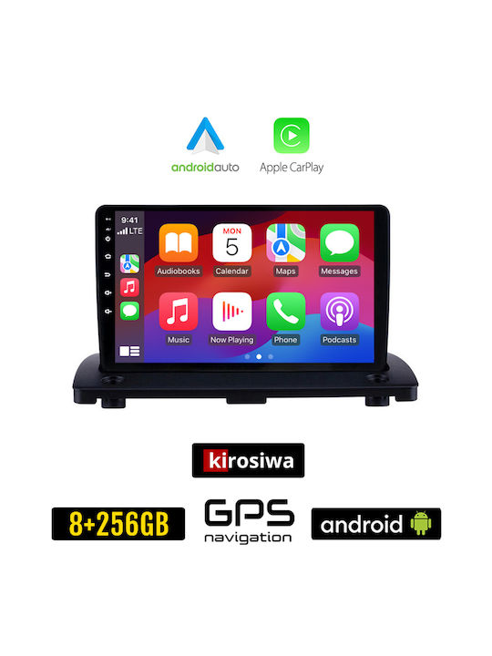 Kirosiwa Sistem Audio Auto pentru Volvo XC 90 - XC 90 2002-2014 (Bluetooth/USB/AUX/WiFi/GPS/Apple-Carplay/Android-Auto) cu Ecran Tactil 9"