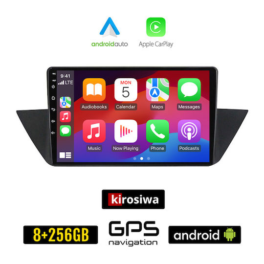 Kirosiwa Ηχοσύστημα Αυτοκινήτου για BMW X1 (E84) 2009-2015 (Bluetooth/USB/AUX/WiFi/GPS/Apple-Carplay/Android-Auto) με Οθόνη Αφής 10"